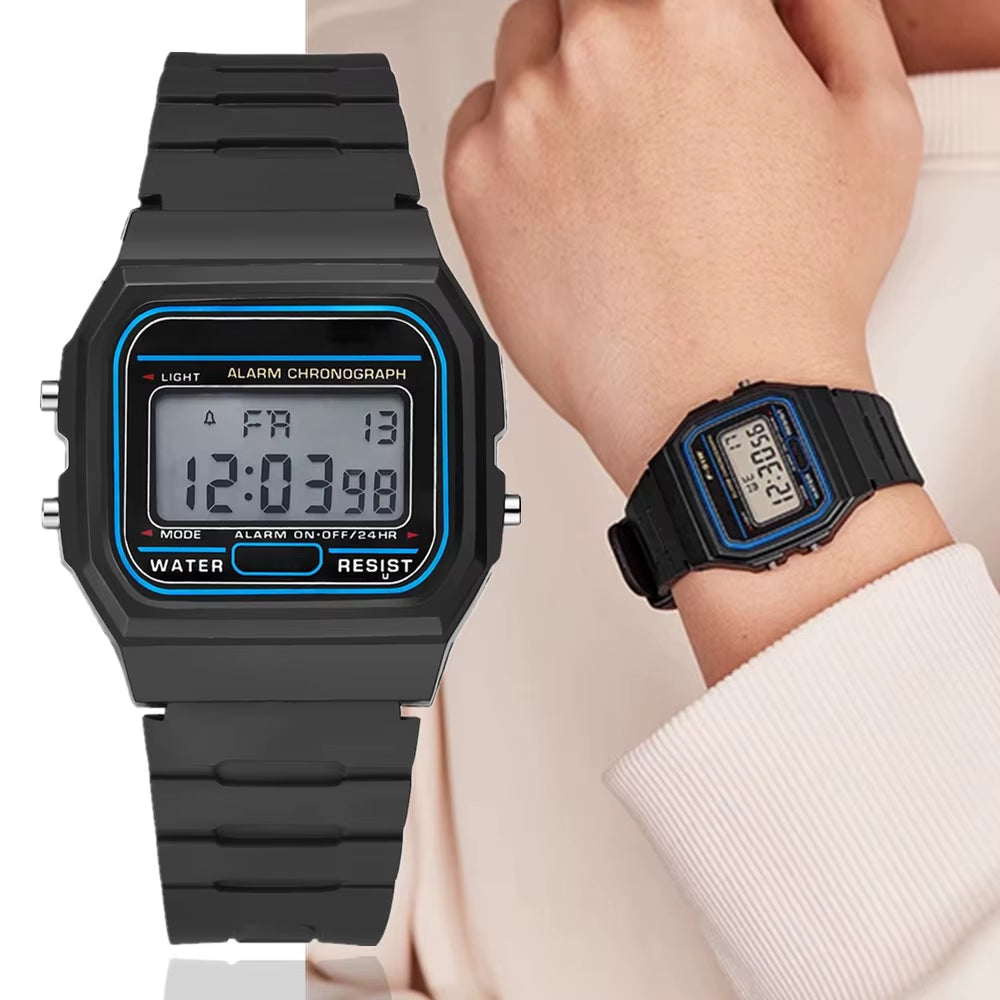 Top Brand Simple Square LED Wristwatch Fashion Sports Men'S Digital Watches Causal Silicone Mens Electronic Clock Gifts for Men