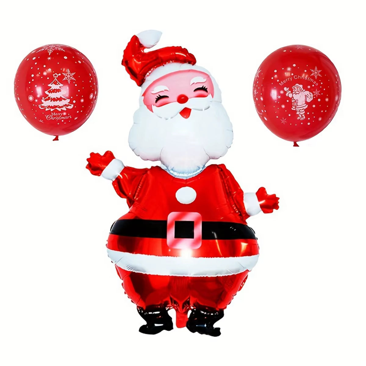 1Pc 119Cm Christmas Balloon Large Santa Claus Decorative Balloon Aluminum Foil Balloon for Christmas Party Decorative Supplies