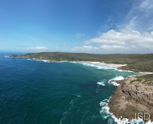 Coastline from elevated position